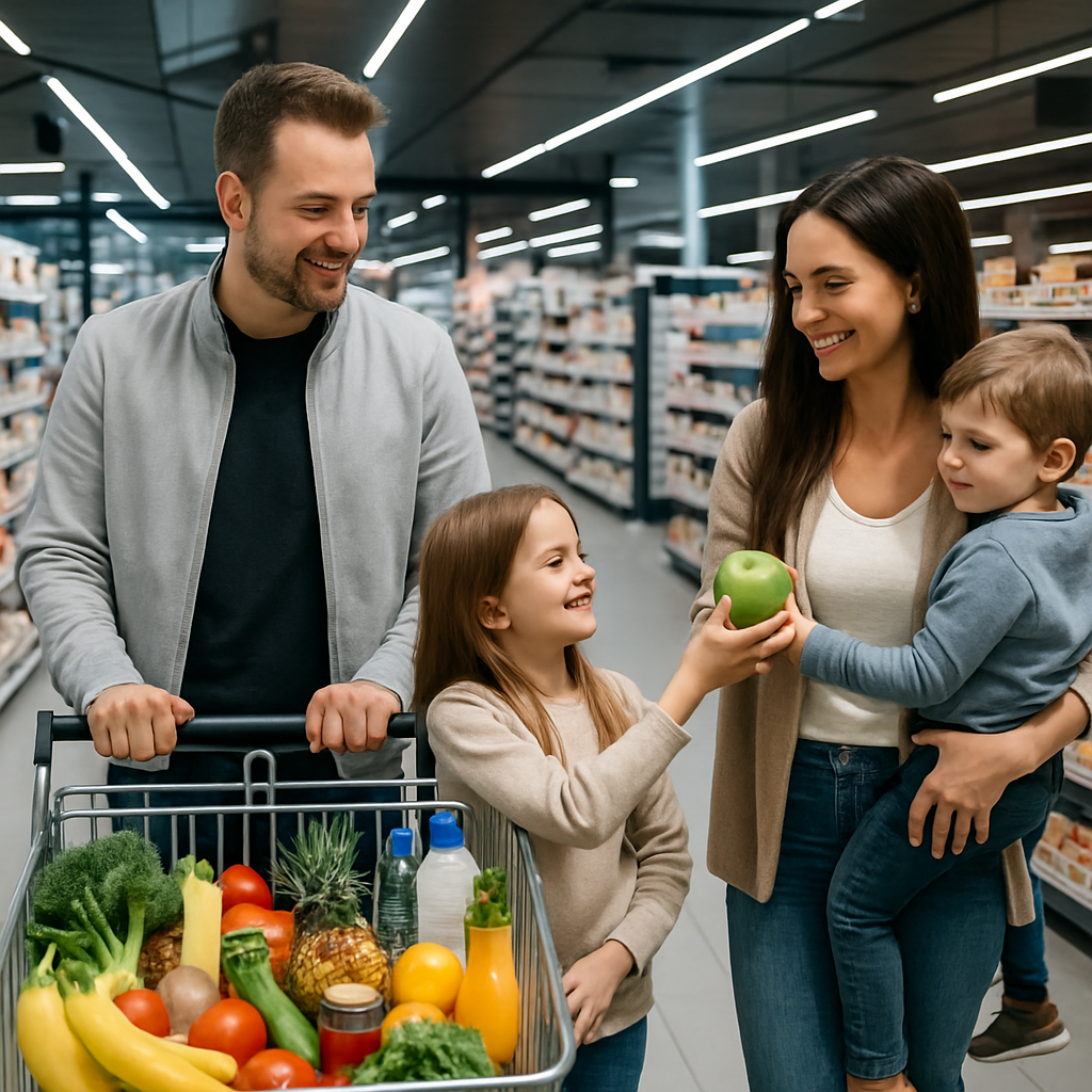 découvrez comment établir un budget courses mensuel pour une famille de 4 personnes en 2025, avec des conseils pratiques pour économiser tout en mangeant sainement.