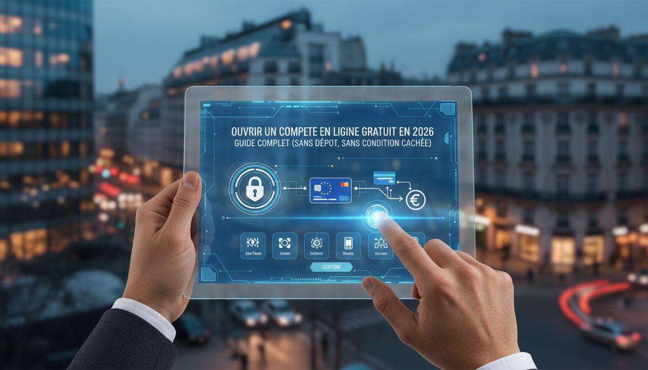 Ouvrir un compte en ligne gratuit en 2026 : guide complet (sans dépôt, sans condition cachée)