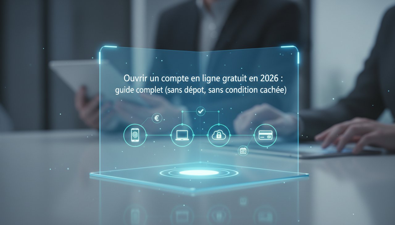 Ouvrir un compte en ligne gratuit en 2026 : guide complet (sans dépôt, sans condition cachée)