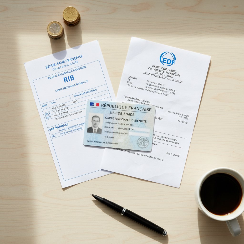 Documents requis pour ouvrir un compte joint en France : carte d'identite, RIB, justificatif de domicile