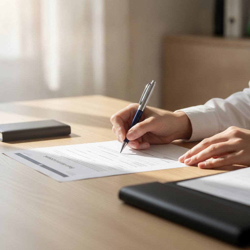 signature d un courrier de résiliation de compte bancaire