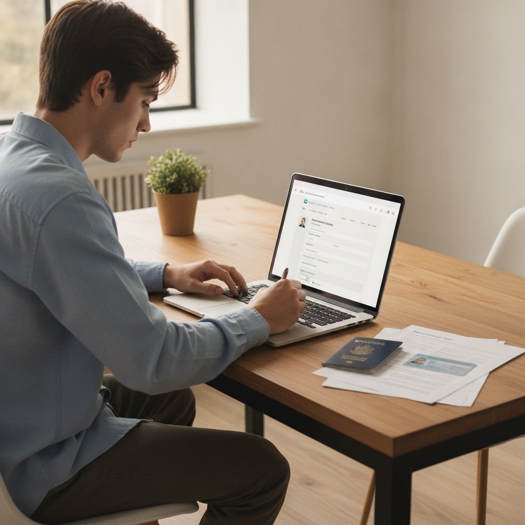 ouverture d'un compte bancaire en ligne avec documents