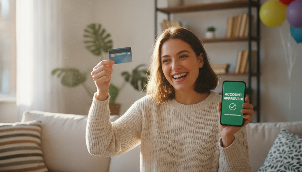 Compte bancaire ouvert et carte reçue
