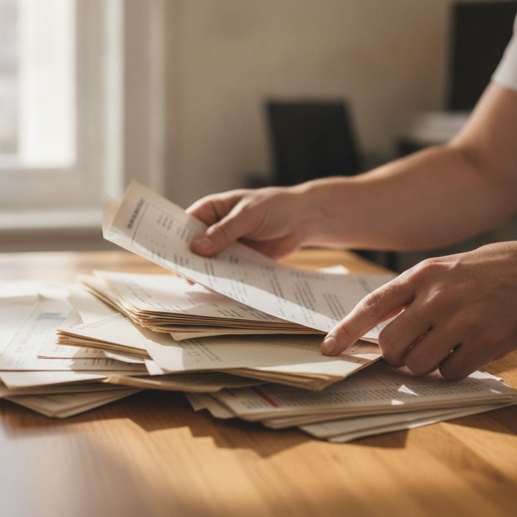 Documents administratifs et releves bancaires pour compte inactif