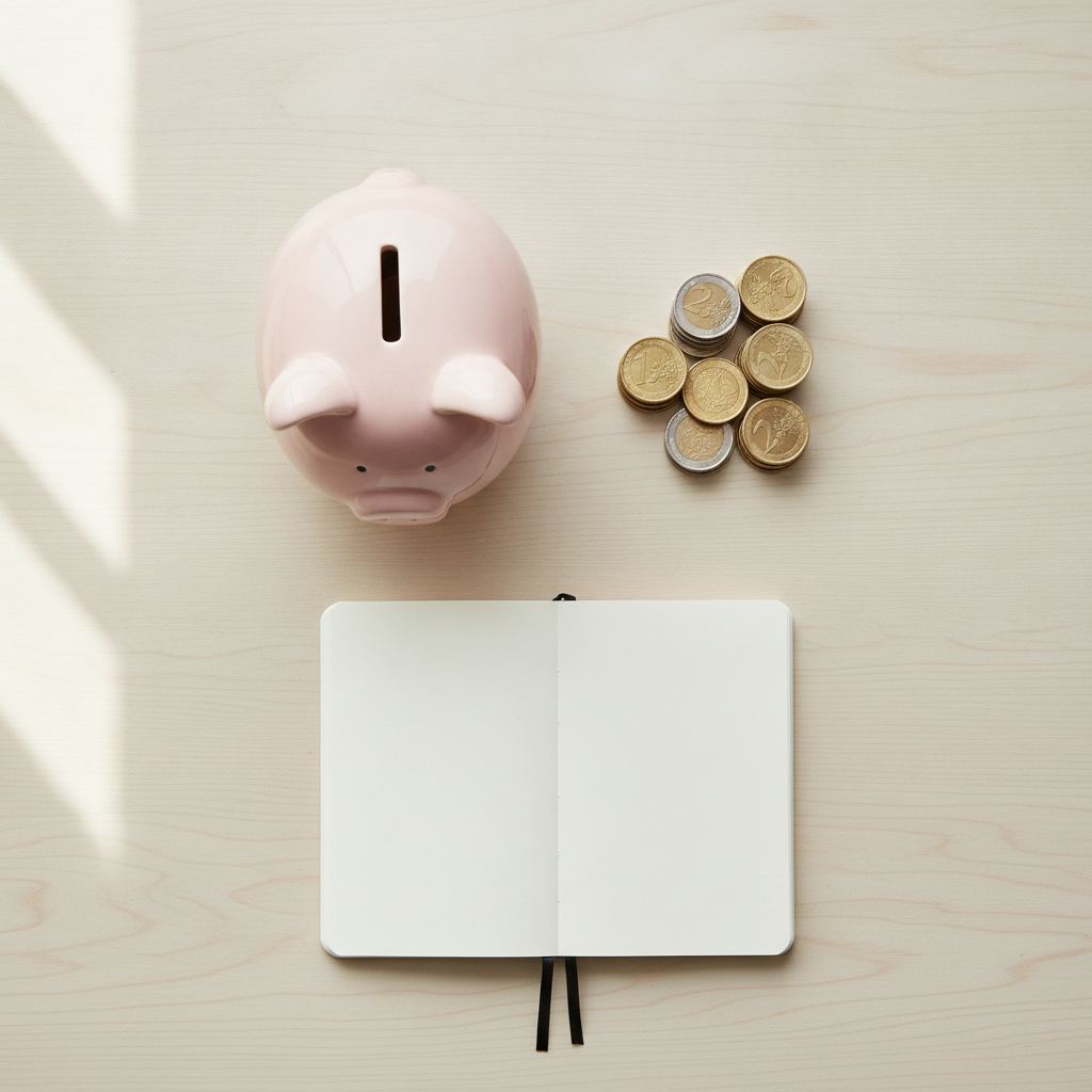 tirelire et pieces euro symbolisant l epargne des jeunes