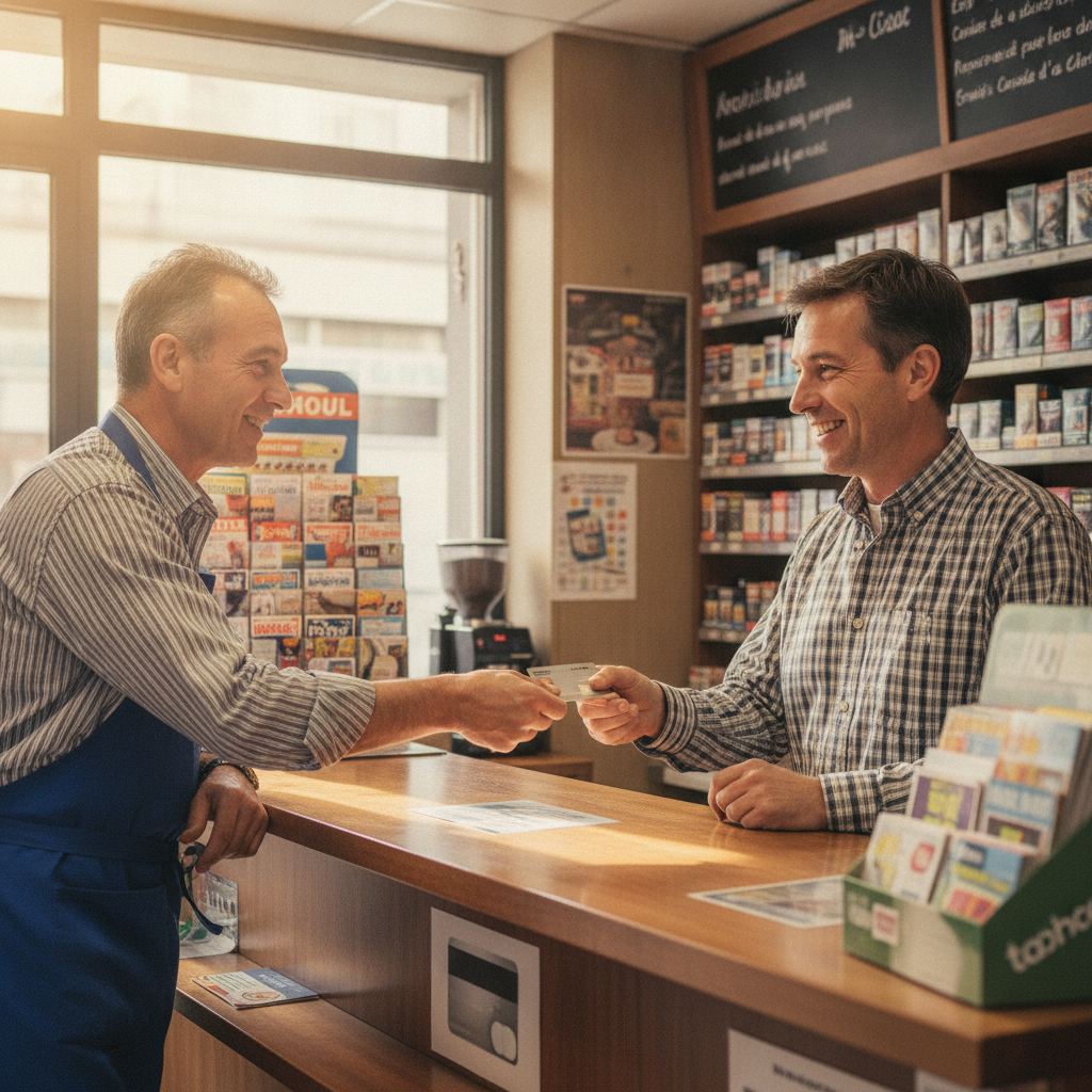 ouverture d'un compte Nickel au comptoir d'un bureau de tabac