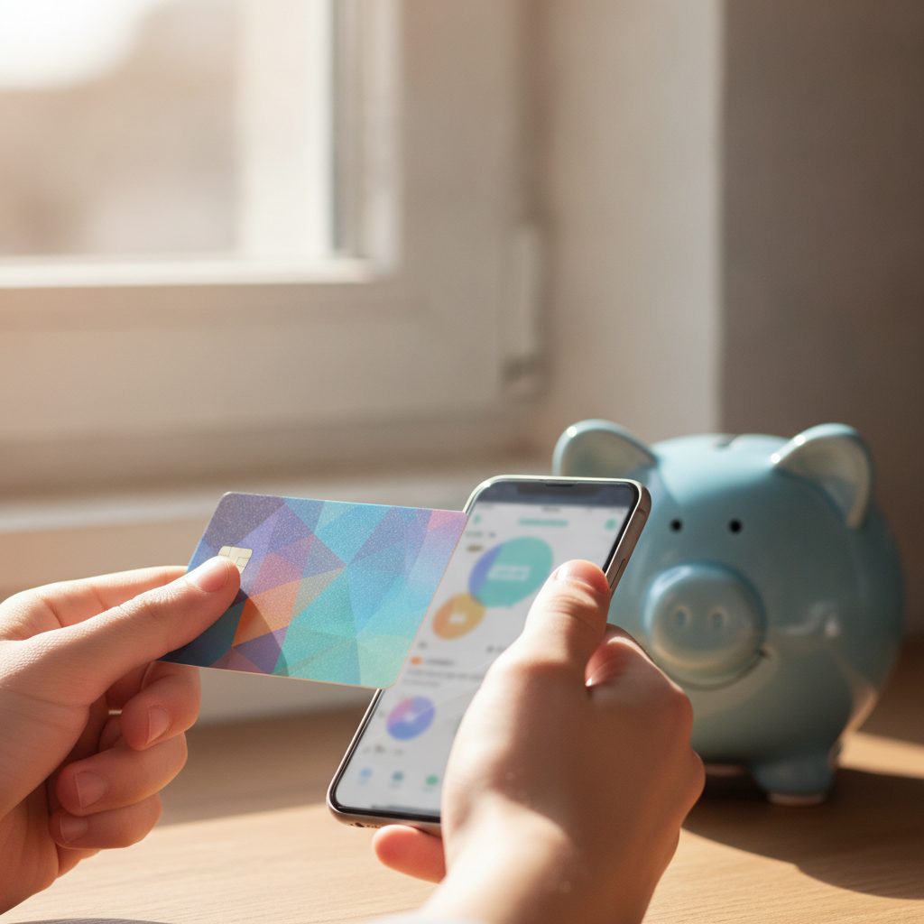carte bancaire pour adolescent avec application argent de poche