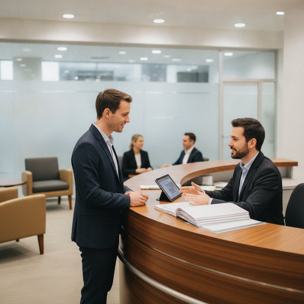 Rendez-vous en agence bancaire pour un compte joint